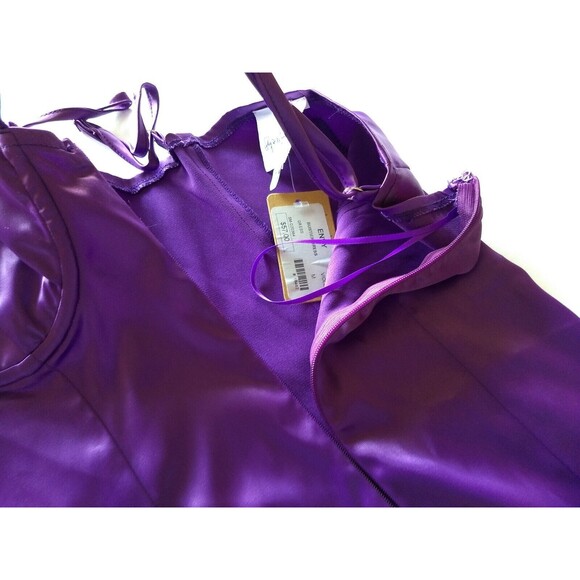 SKY TO MOON Bustier Dress Envy Violet‎ Purple Bodycon Straps Size M - Picture 10 of 15